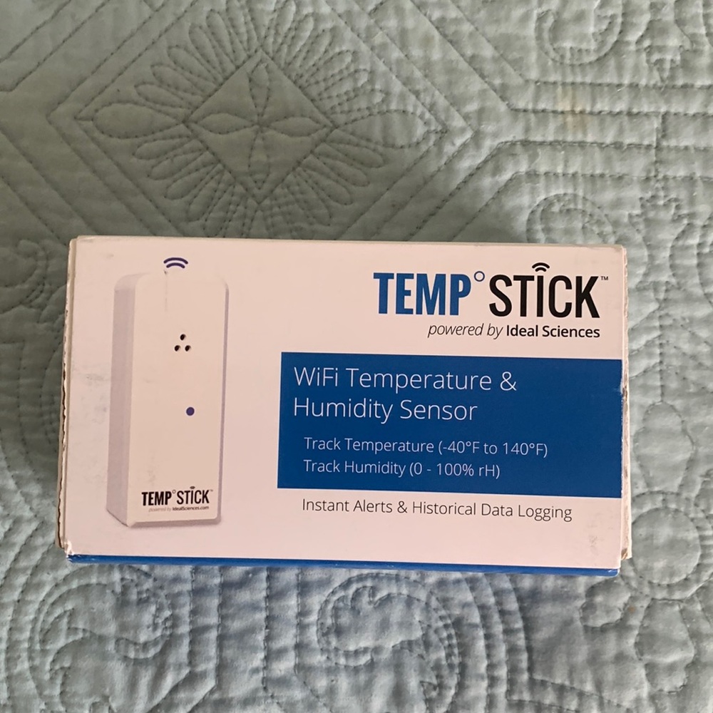 Temp and humidity stick for refrigerators.  New never used.